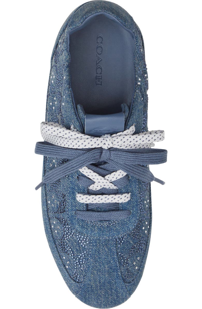 COACH Crystal Logo Sneaker, Alternate, color, Denim Blue