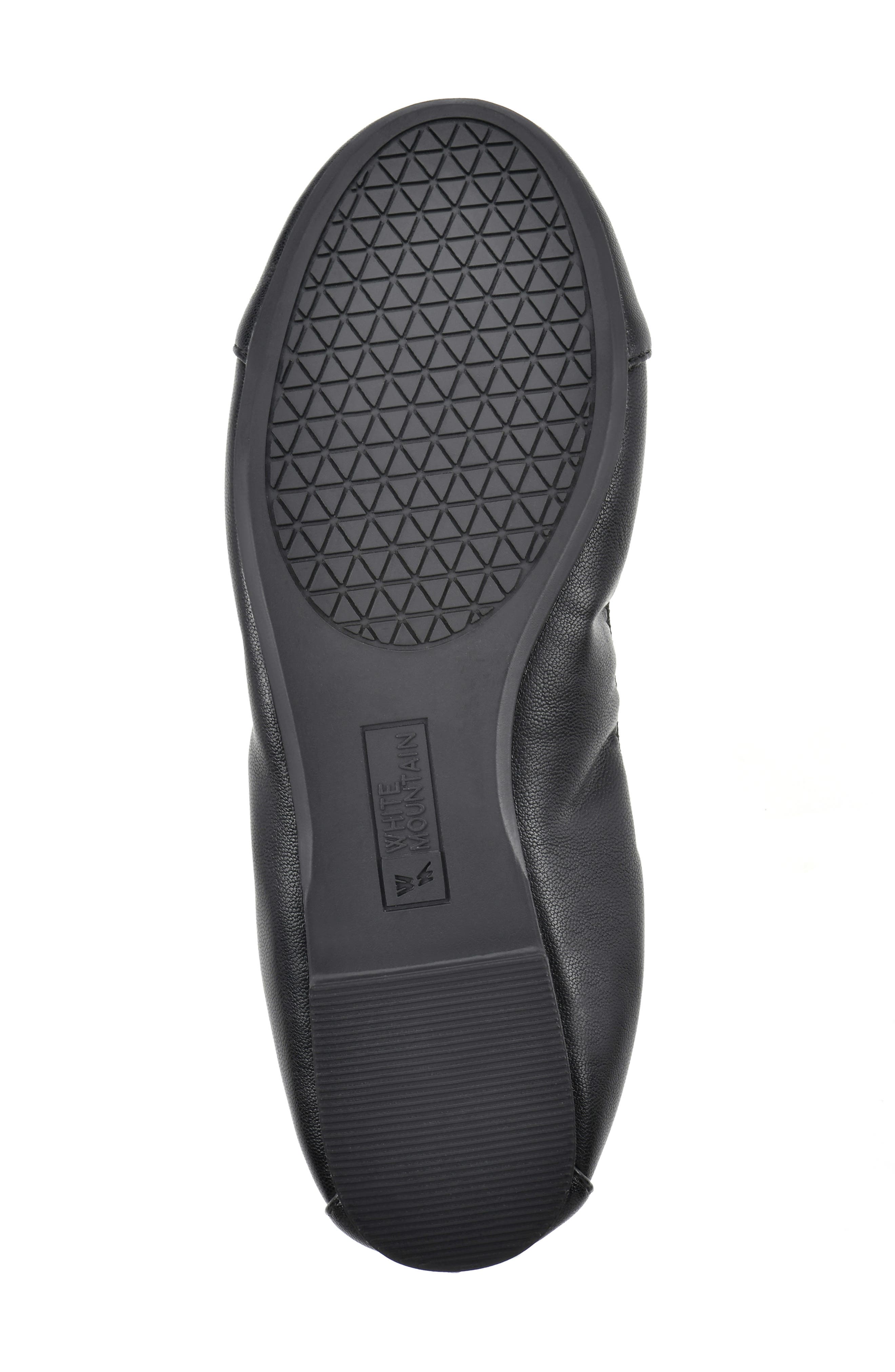 White Mountain Footwear Sunnyside II Ballet Flat, Alternate, color, Black/ Black/ Patent