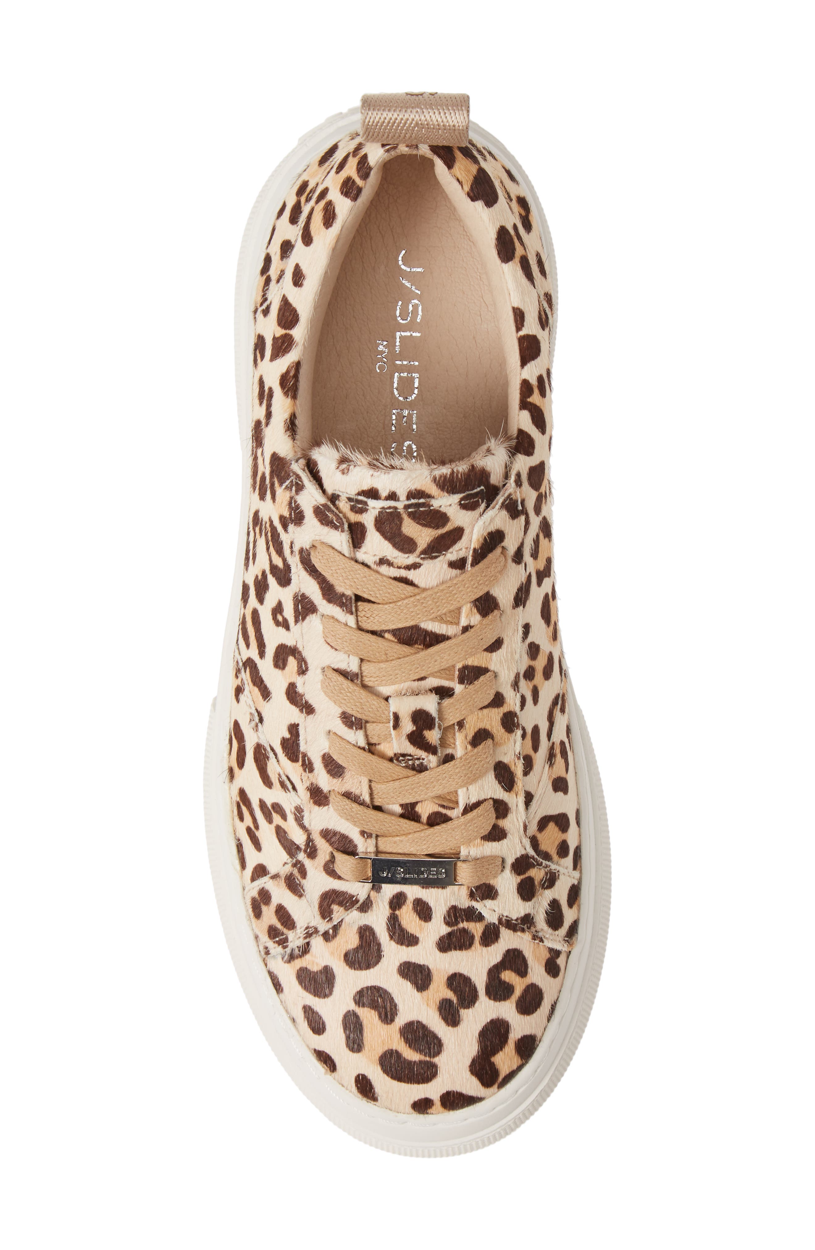 Courto Genuine Calf Hair Platform Sneaker, Alternate, color, NATURAL LEOPARD CALF HAIR