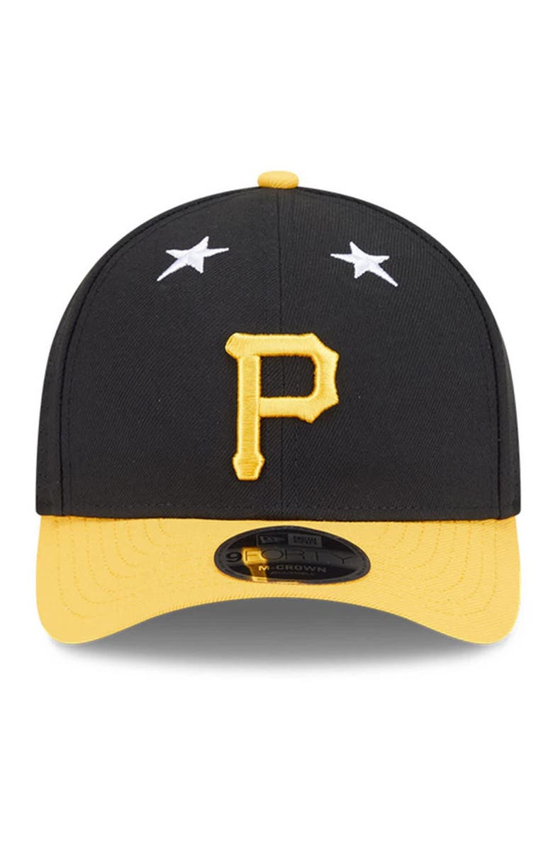 New Era Men's New Era Black/Gold Pittsburgh Pirates 2025 MLB All-Star Game 9FORTY M-Crown Adjustable Hat, Alternate, color, Black