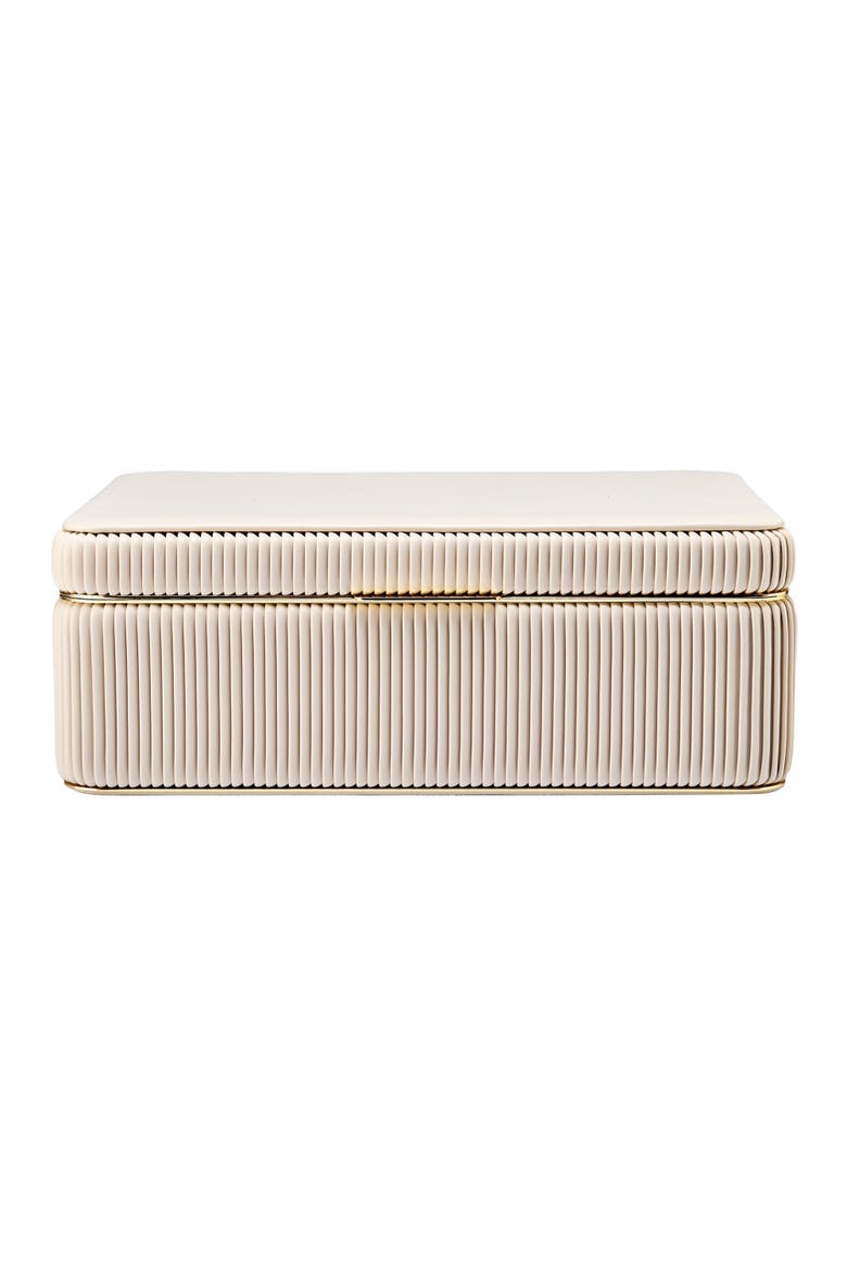 Bella Large Jewelry Box, Main, color, Bone