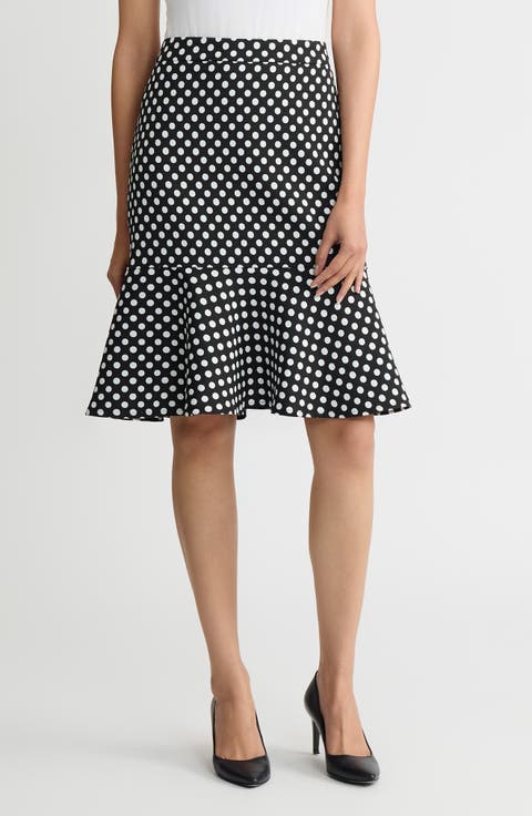 Flounce Hem Skirt