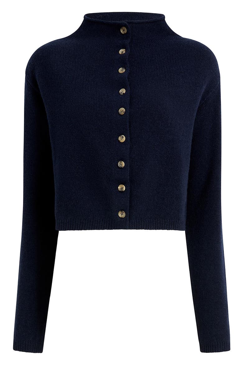Annora Stretch Wool & Cashmere Cardigan, Main, color, MIDNIGHT NAVY