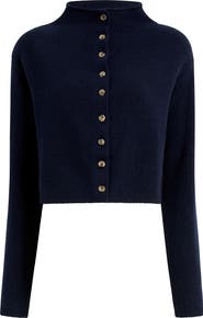 Khaite Annora Stretch Wool & Cashmere Cardigan