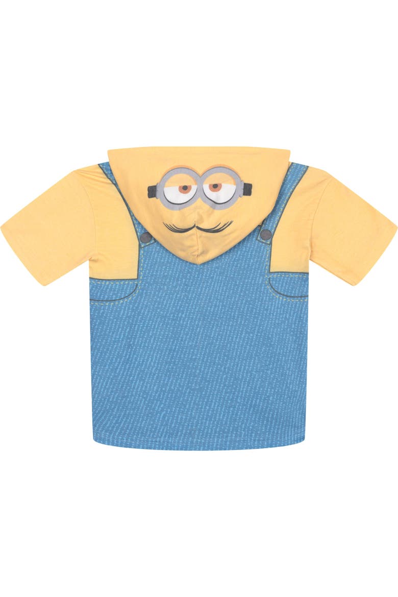 Hooded T-Shirt, Alternate, color, Yellow Denim Blue