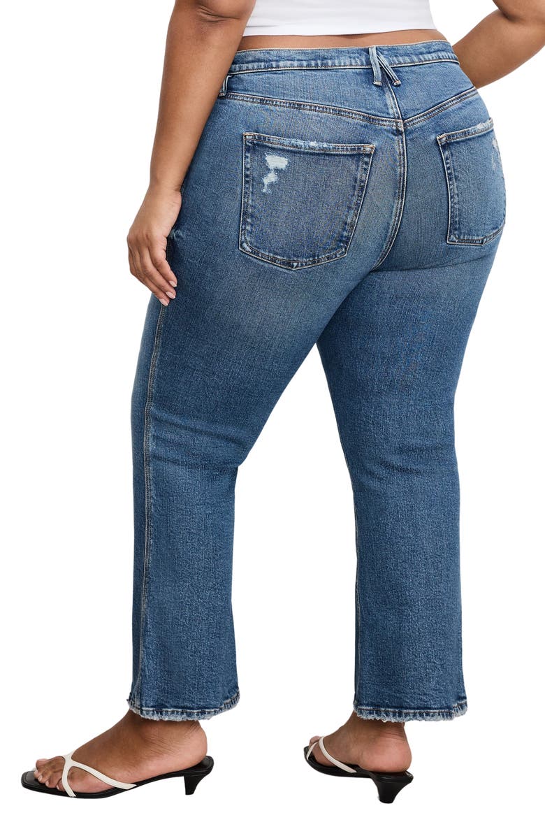 Good American Good Standard Kick Flare Jeans, Alternate, color, Indigo1014