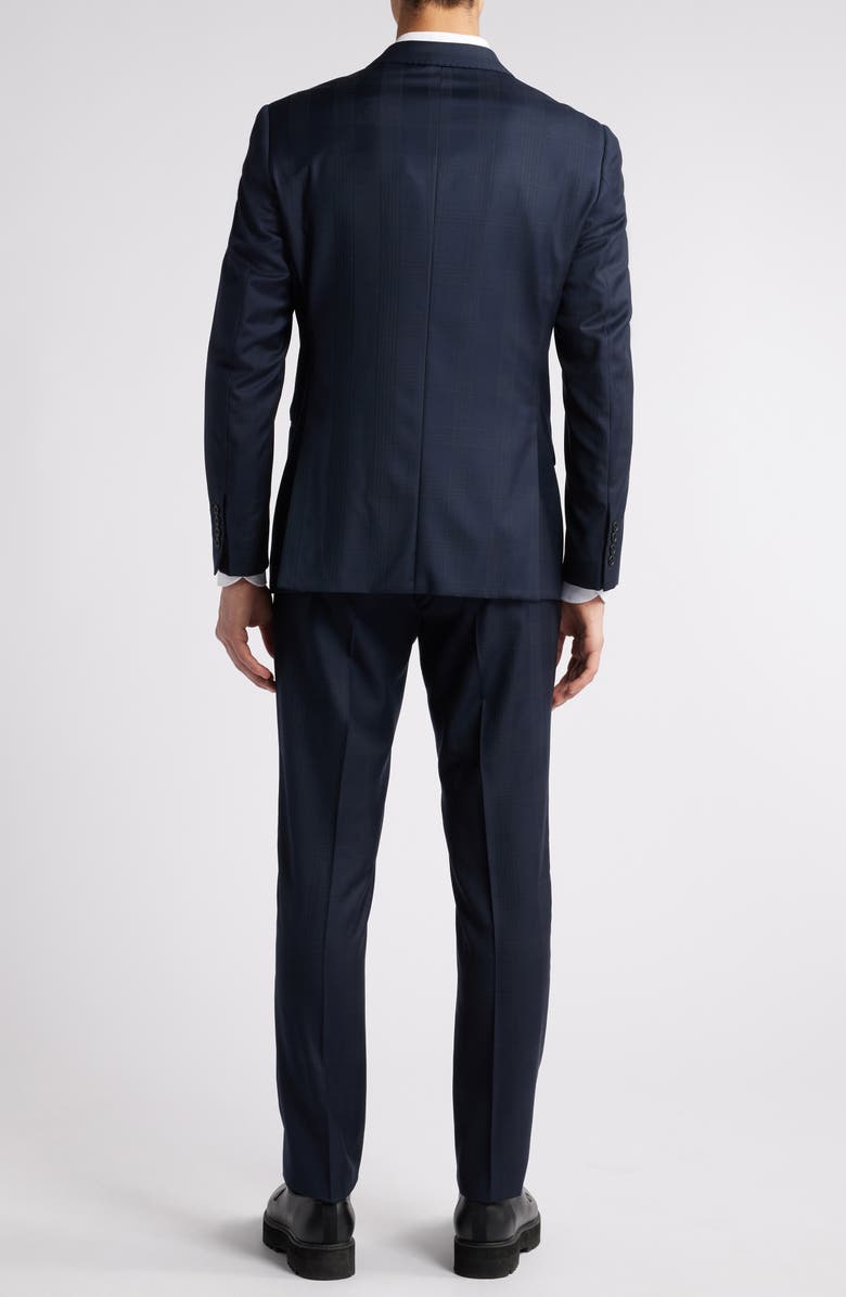 Emporio Armani Plaid Virgin Wool Suit, Alternate, color, 