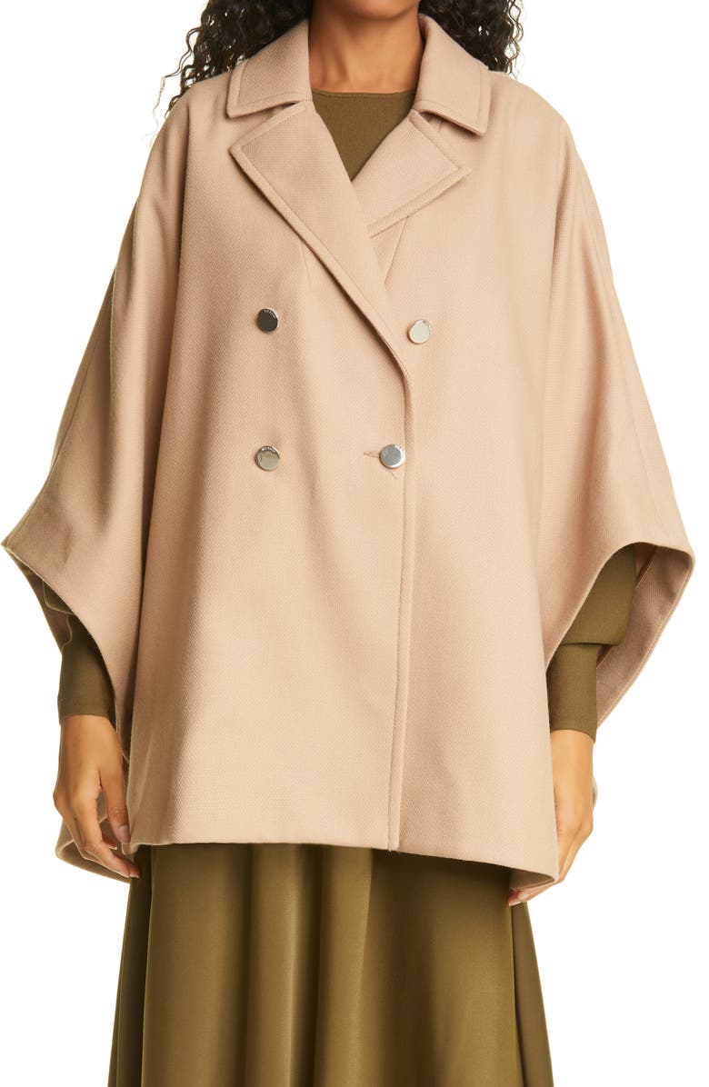 Ted Baker London Donnata Double Breasted Wool & Cashmere Blend Cape, Main, color,