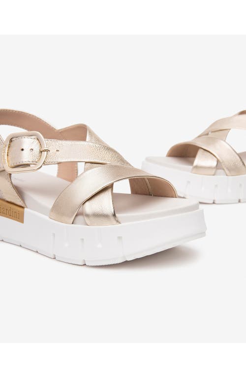 Nerogiardini Slingback Platform Sandal In Gold