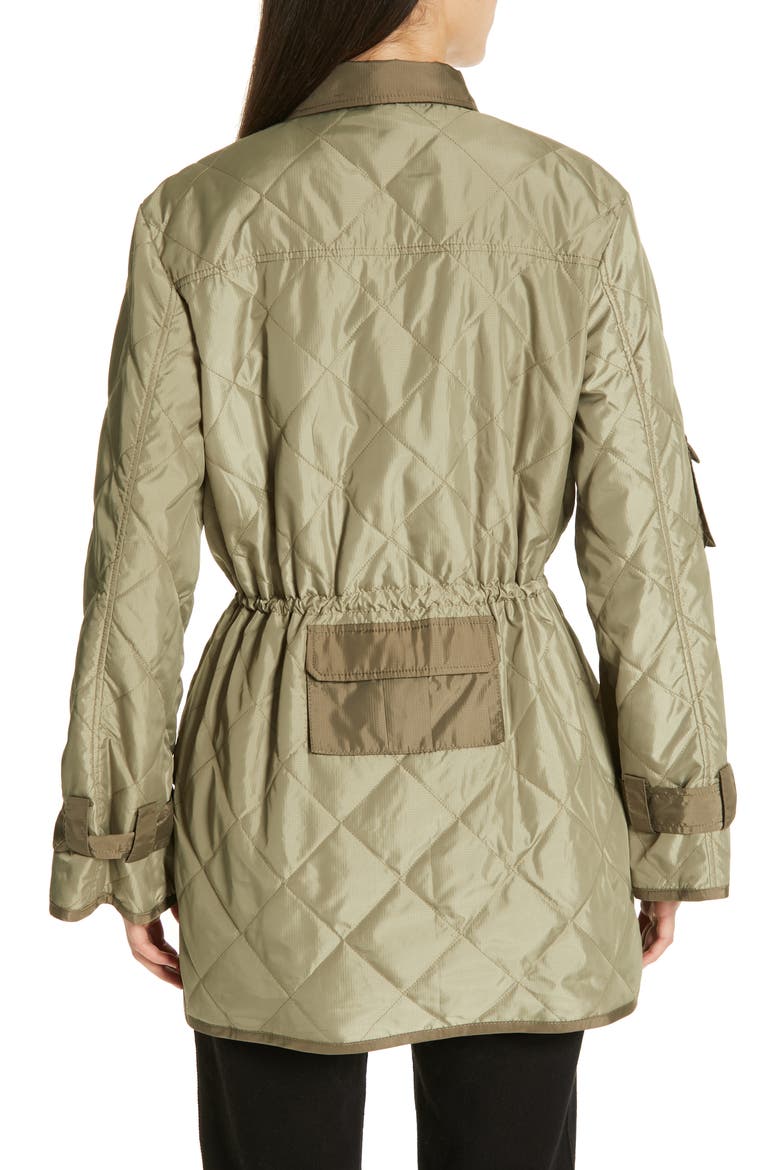 Quilted Ripstop Jacket, Alternate, color, ALOE