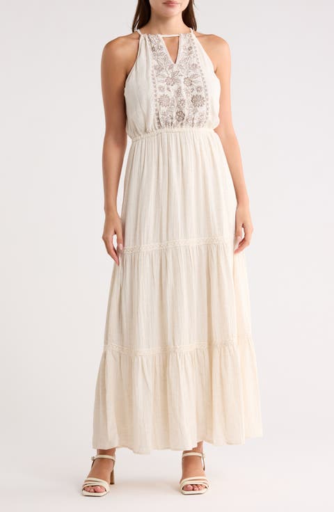 Tiered Halter Dress