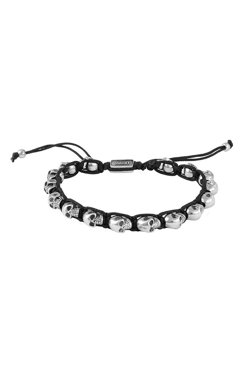 King Baby Skull Bracelet, Main, color, 
