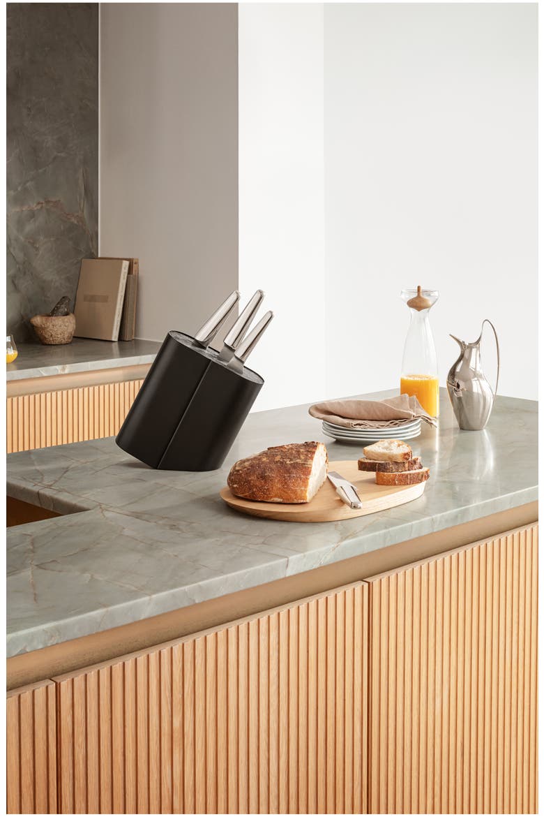 Alfredo Knife Stand, Alternate, color, BLACK