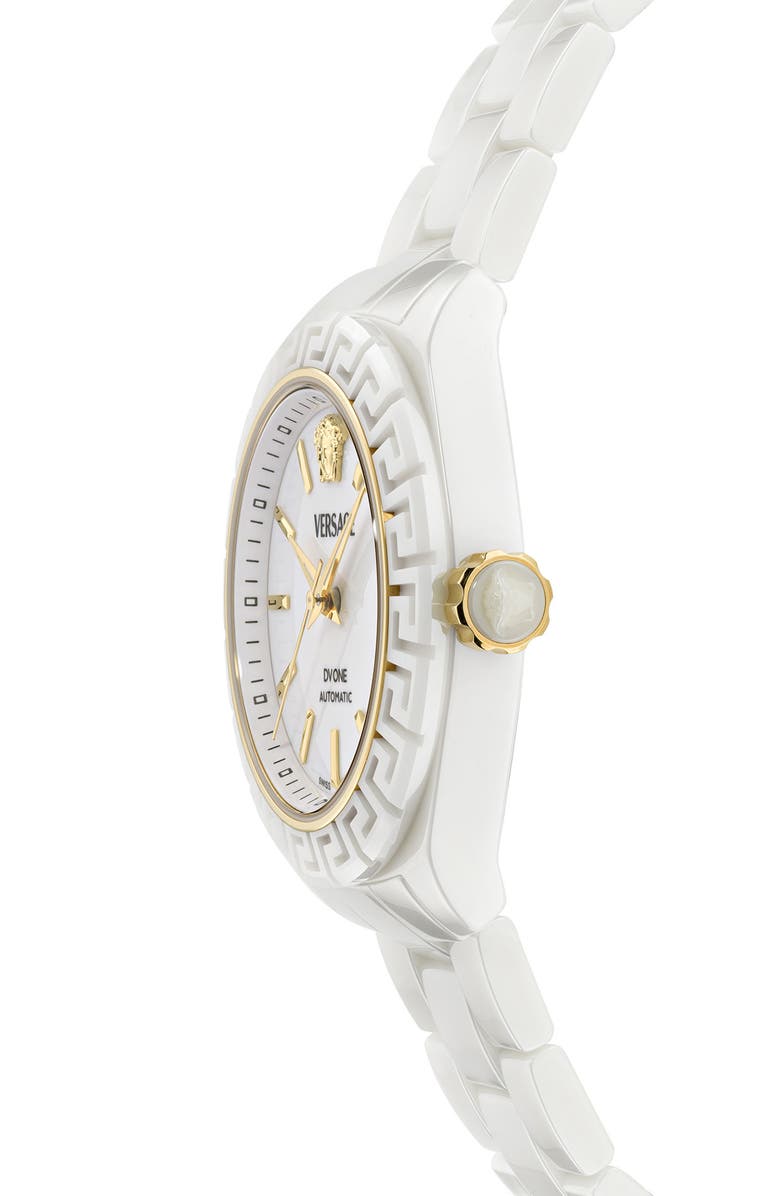 Versace DV One Ceramic Bracelet Watch, 40mm, Alternate, color, 