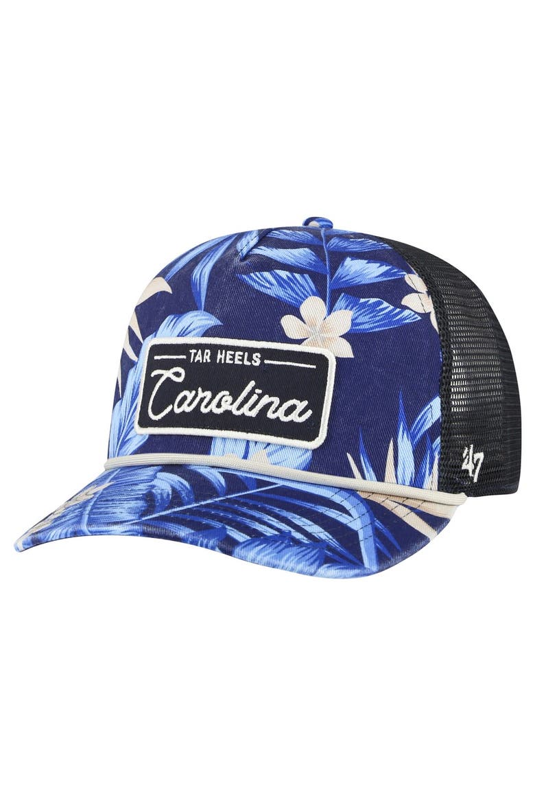 Men's '47 Navy North Carolina Tar Heels Tropicalia Hitch Adjustable Hat, Main, color, Navy