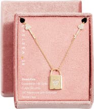 Chelsea28 Pavé Cubic Zirconia Locket Pendant Necklace