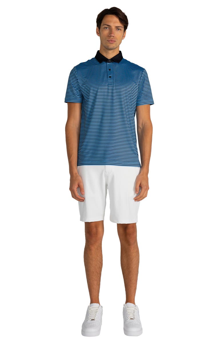 Redvanly Baker Stripe Polo, Alternate, color, Iceberg