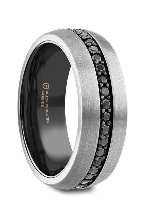Pilot Black Sapphire Tungsten Ring