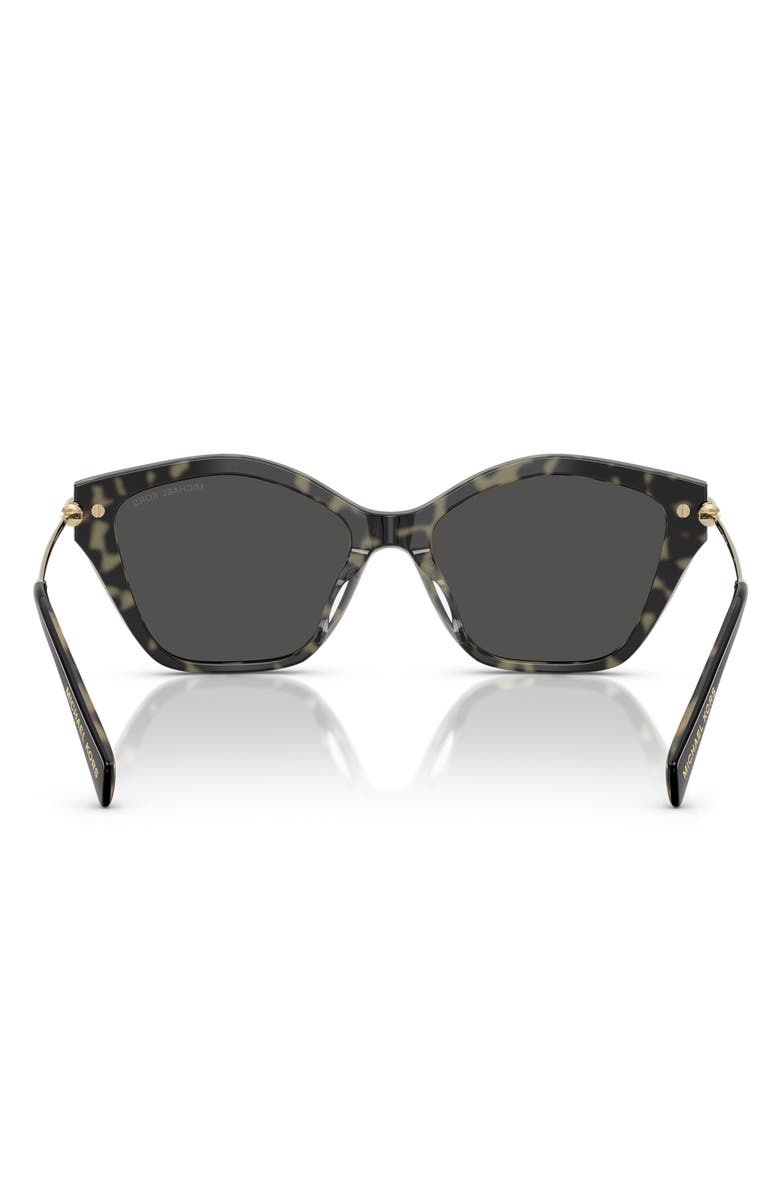 Michael Kors 54mm Catskills Irregular Sunglasses, Alternate, color, Black/ Amber Tortoise / Grey