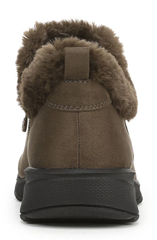 Lifestride Greatness Faux Fur Trim Bootie In Green