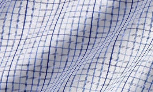David Donahue Regular Fit Check Print Cotton Dress Shirt In Multi