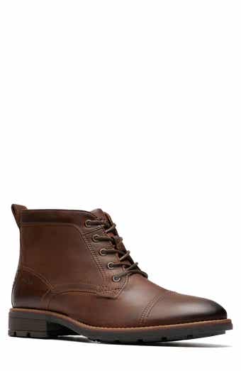 Clarks® Emmet Side Zip Lace-Up Boot