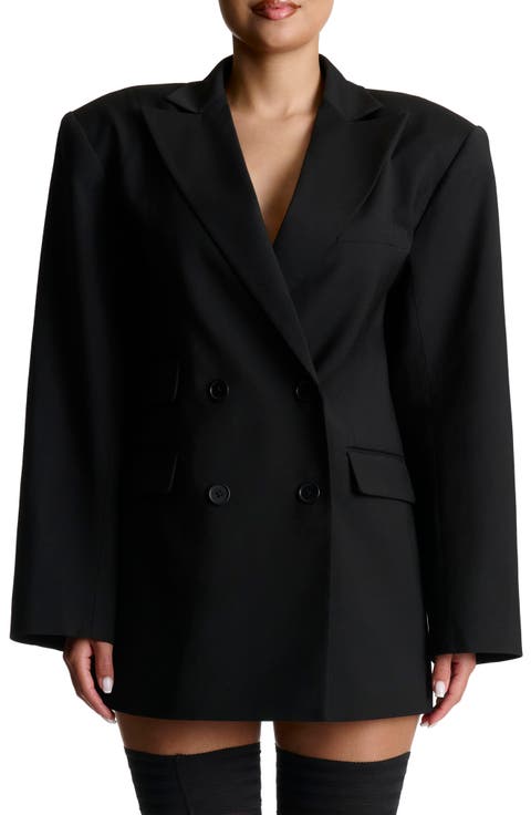 Oversize Long Sleeve Blazer Dress