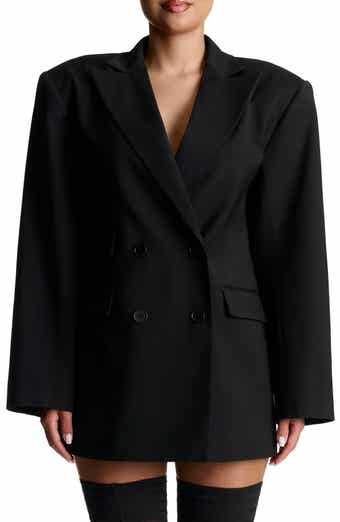 Naked Wardrobe Oversize Long Sleeve Blazer Dress