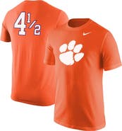 Nike Men's Nike Orange Clemson Tigers Disney+ #4½ Player T-Shirt