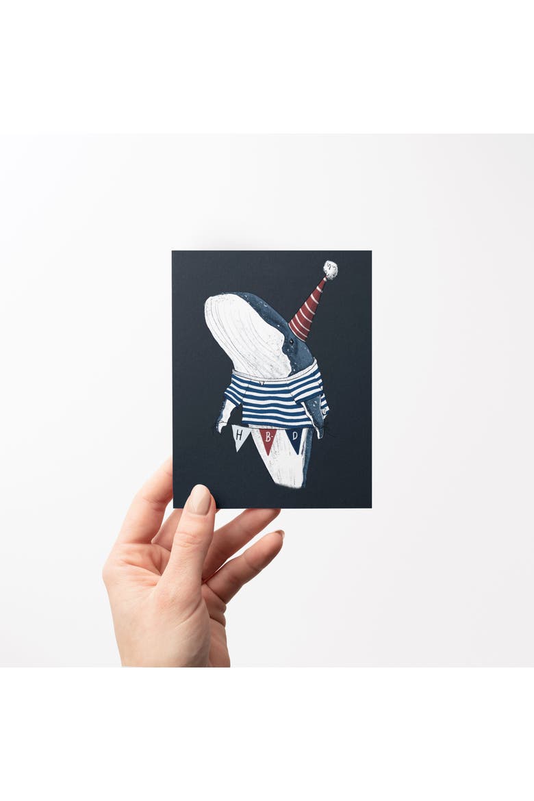 Happy Birthday Greeting Card Pack (3ct) "Whale HBD", Alternate, color, Multi-Pack