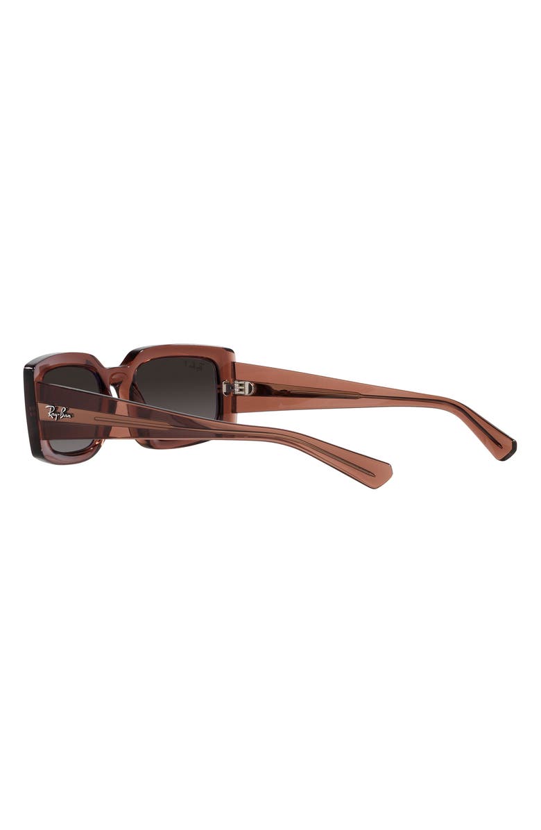 Ray-Ban Kiliane 54mm Gradient Polarized Pillow Sunglasses, Alternate, color, Transparent Brown