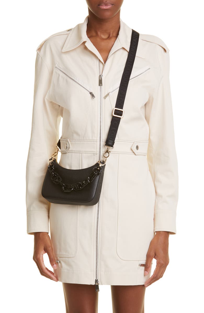 Christian Louboutin Mini Loubilab Leather Shoulder Bag, Alternate, color,