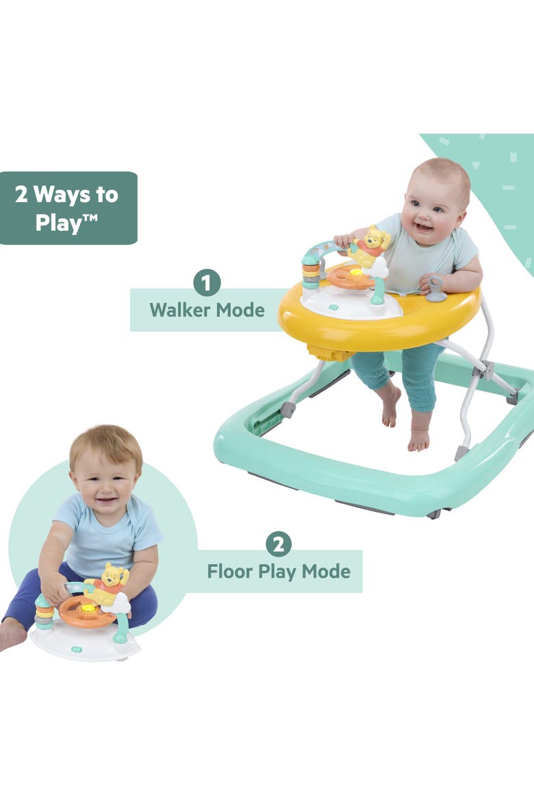 Disney Baby Winnie the Pooh Once Upon a Walk Activity Walker, Alternate, color, TEAL