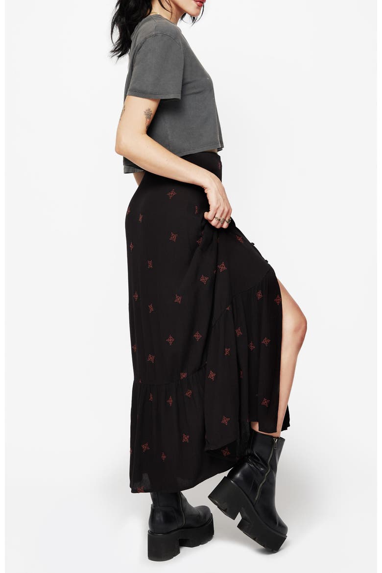 Sublime Witches Knot Midaxi Skirt, Alternate, color, Black