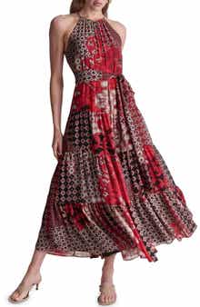Halter Neck Midi Dress
