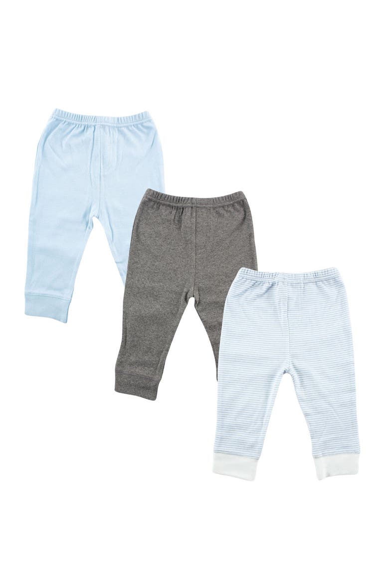 Soft Cotton Pants, Main, color, Light Blue Stripe
