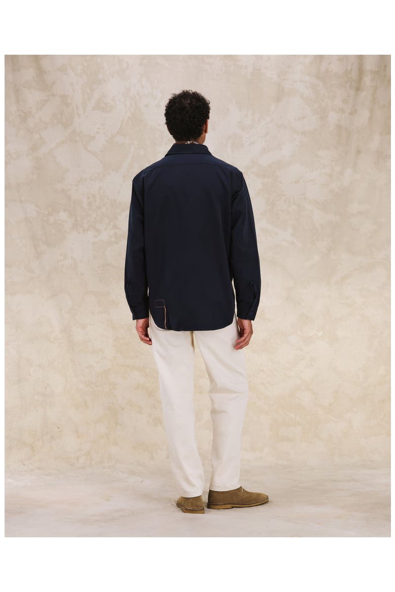 CPO Denim Overshirt, Alternate, color, BLUE