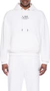 L/AB C/O OFF-WHITE Diagonal Stripe Logo Cotton French Terry Graphic Hoodie
