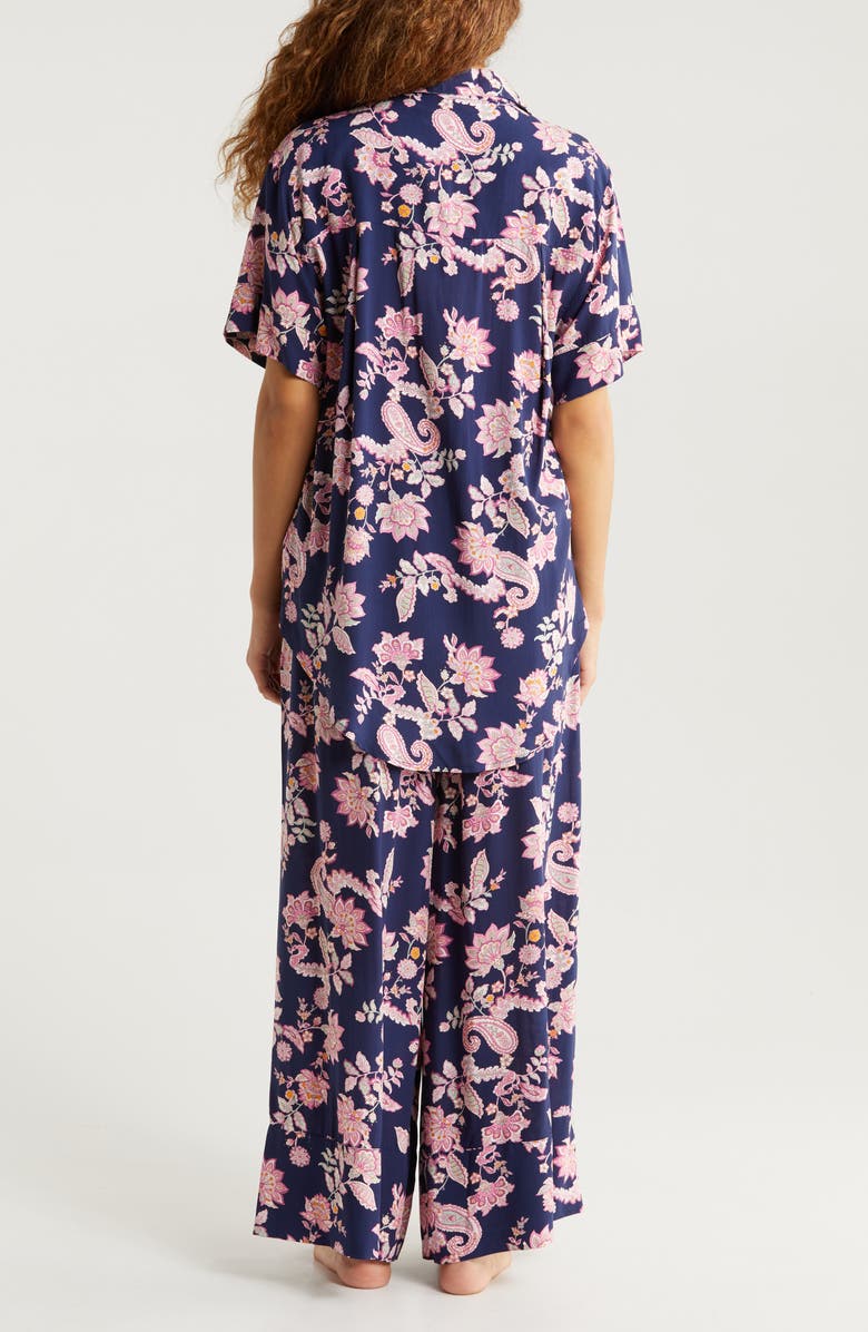 Papinelle Abigail Paisley Wide Leg Pajamas, Alternate, color, 