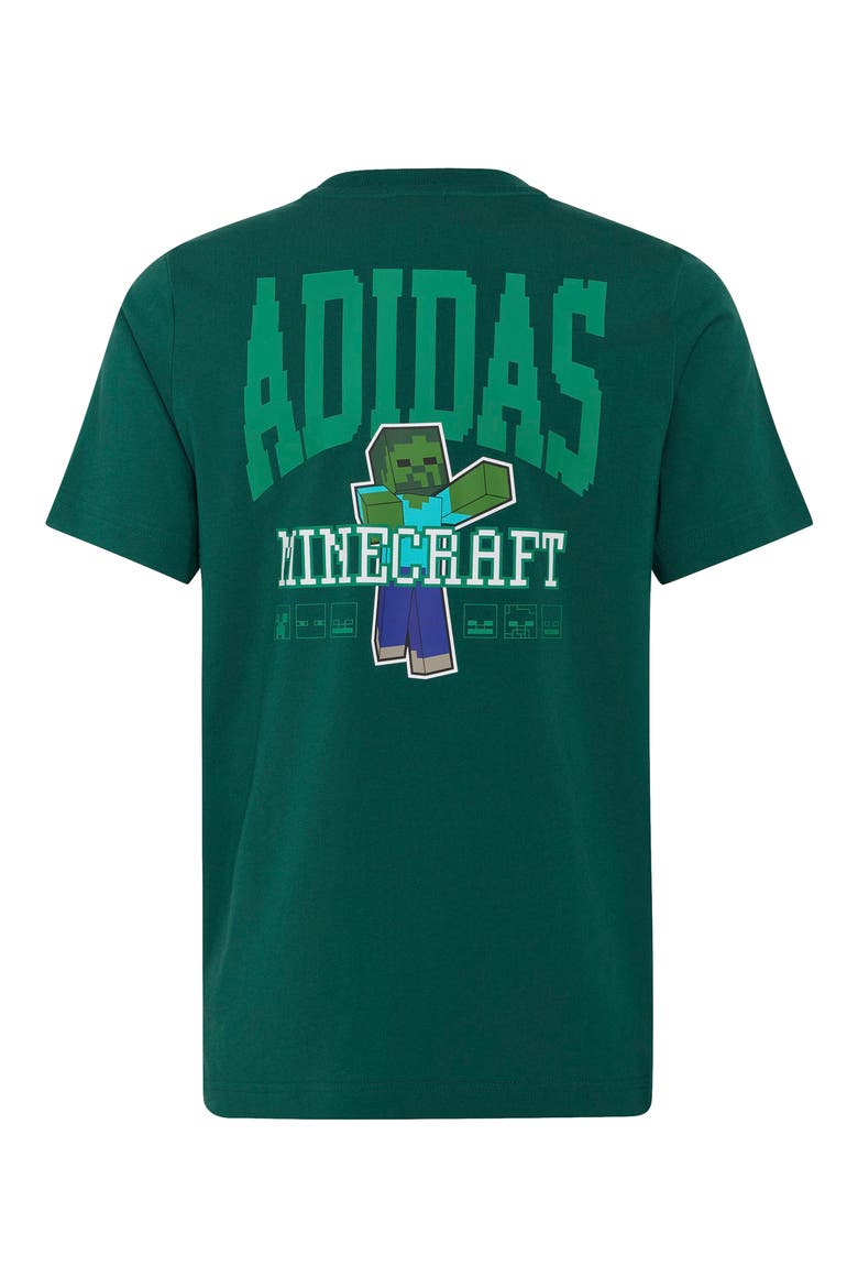 Kids' x Minecraft Graphic T-Shirt, Alternate, color, COLLEGIATE GREEN