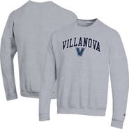 Champion Men's Champion  Heather Gray Villanova Wildcats Arch Over Logo Pullover Sweatshirt