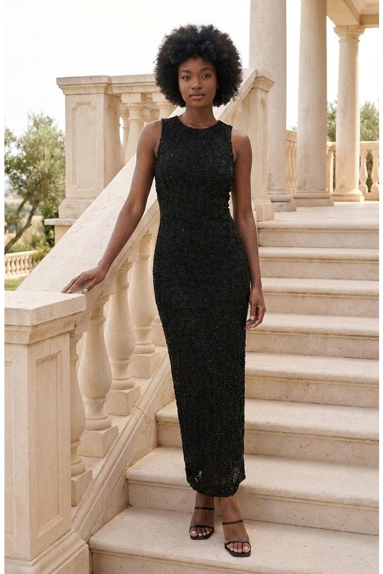 Round Neck Bodycon Dress, Alternate, color, Black