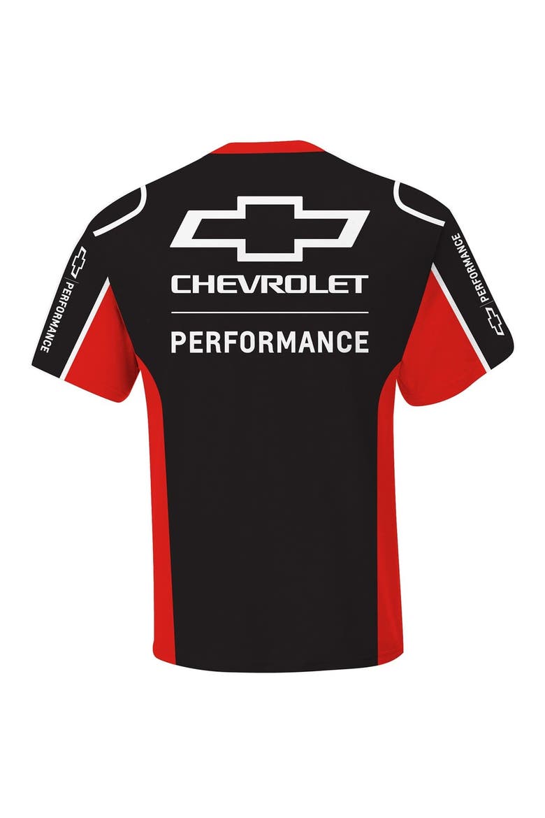 Men's Checkered Flag Sports  Black Chevrolet Uniform T-Shirt, Alternate, color, Black