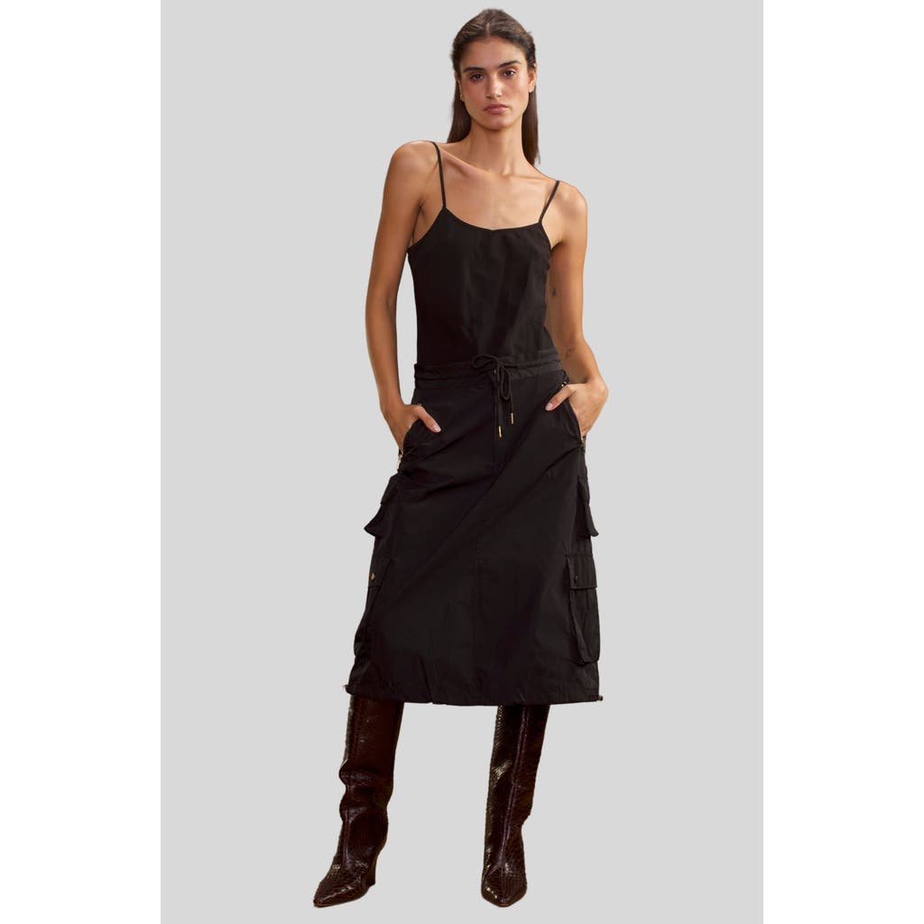 Shop Cynthia Rowley Deep Pockets Skirt In Black