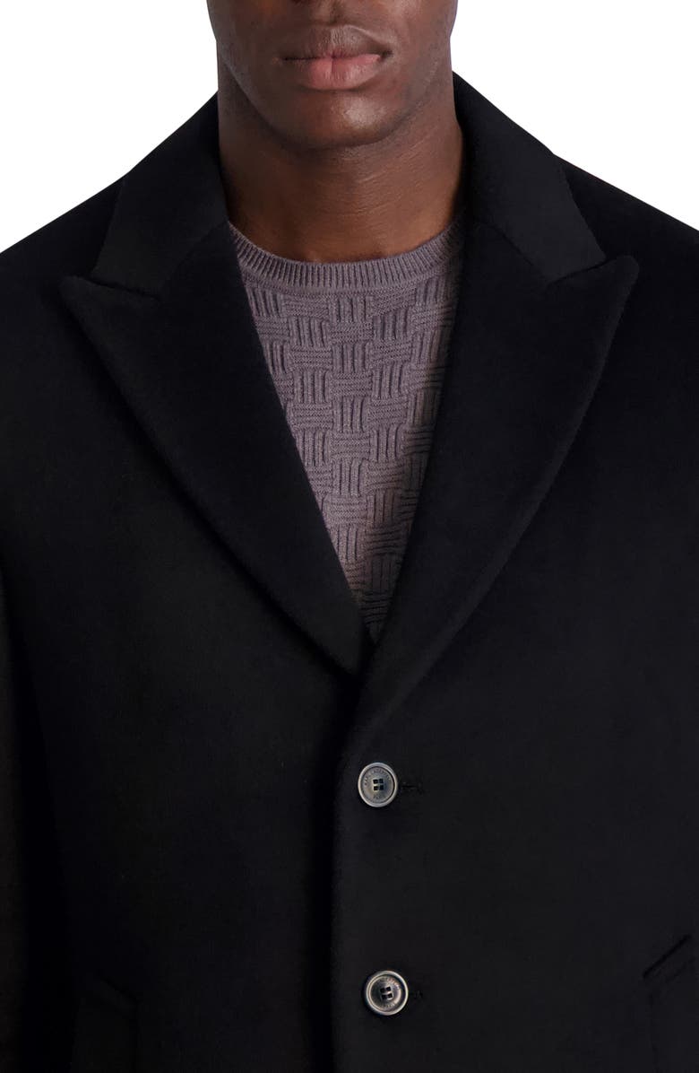 KARL LAGERFELD PARIS Wool Blend Coat, Alternate, color, 