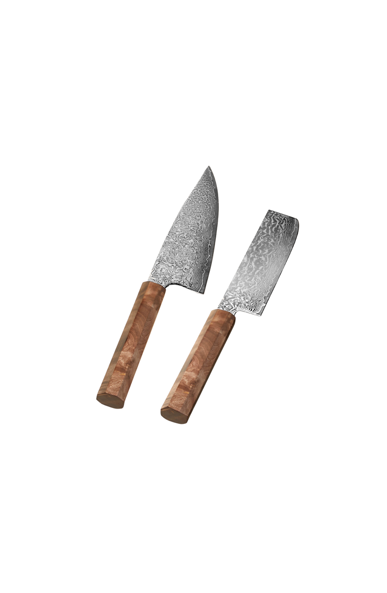 Italic Kumo Gyuto Chef and Nakiri Knife Set, Main, color, Stabilized Maple