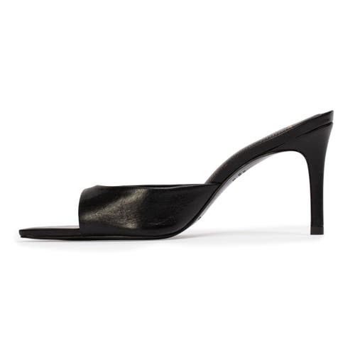 Black Suede Studio Brea 80 Distressed Leather In Black