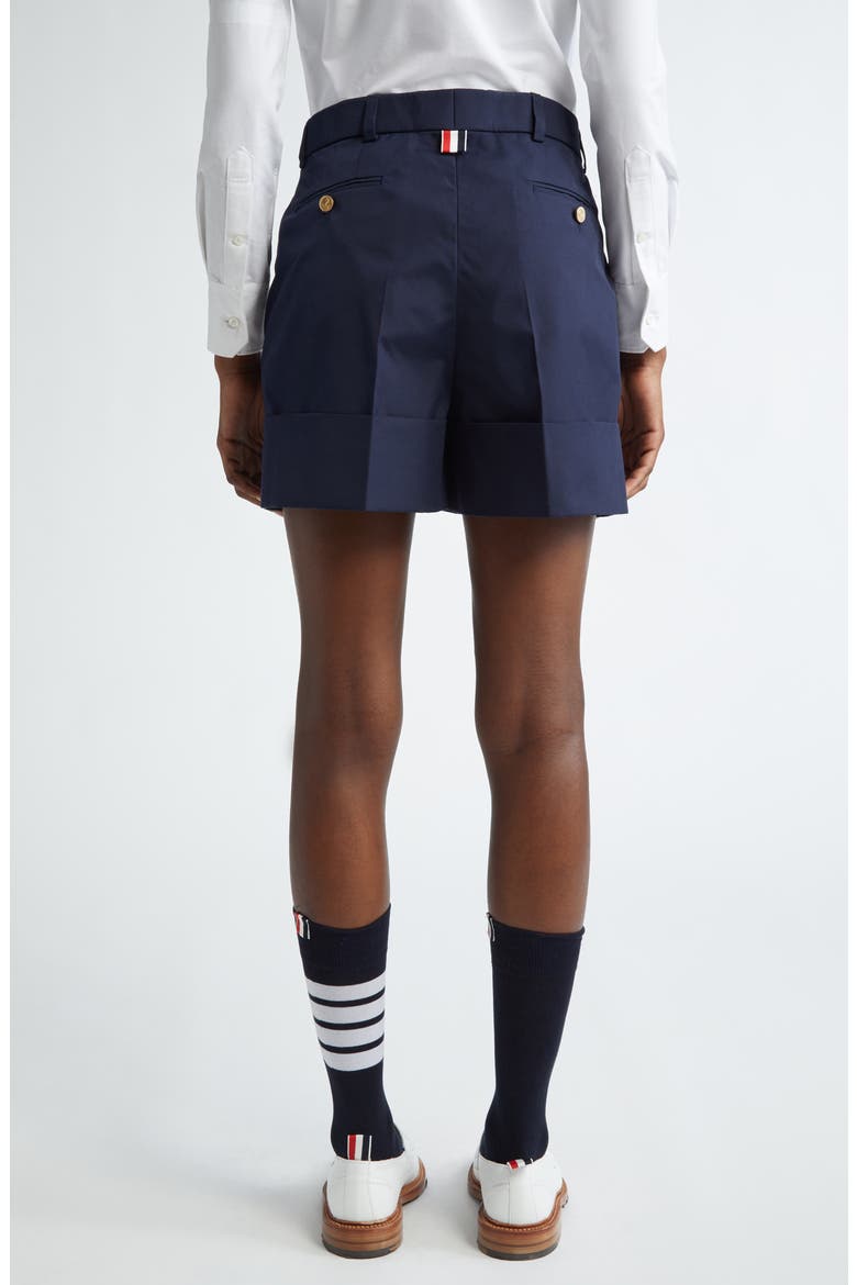 Fit 2 Sack Cuff Hem Wool & Cashmere Shorts, Alternate, color, NAVY