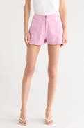 Young, Fabulous & Broke Zip Front Cotton Blend Shorts
