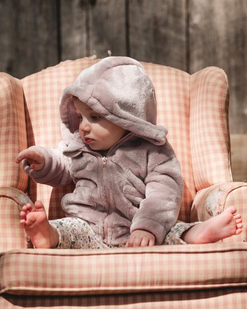 Deux Par Deux Hooded Zip Plush Jacket In Pink